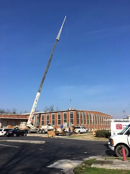 Crane at Historic Crown Mill